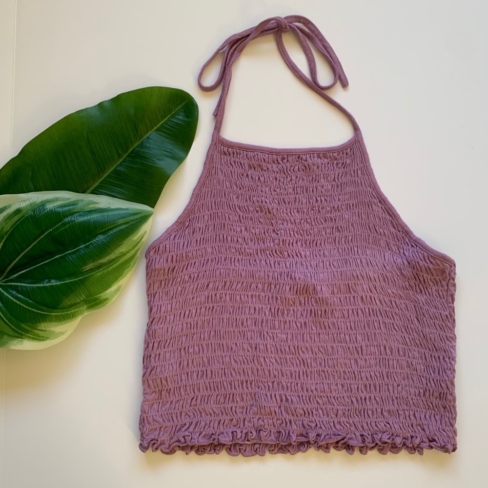 Ivy + Main Purple Halter Top